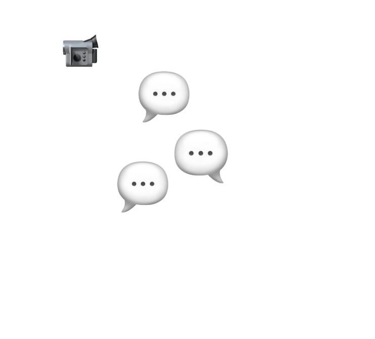 video chat bubbles