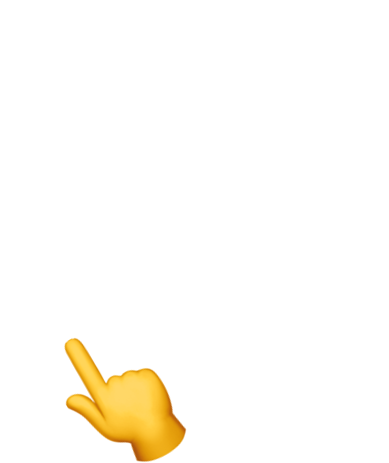 finger emoji swiping chats
